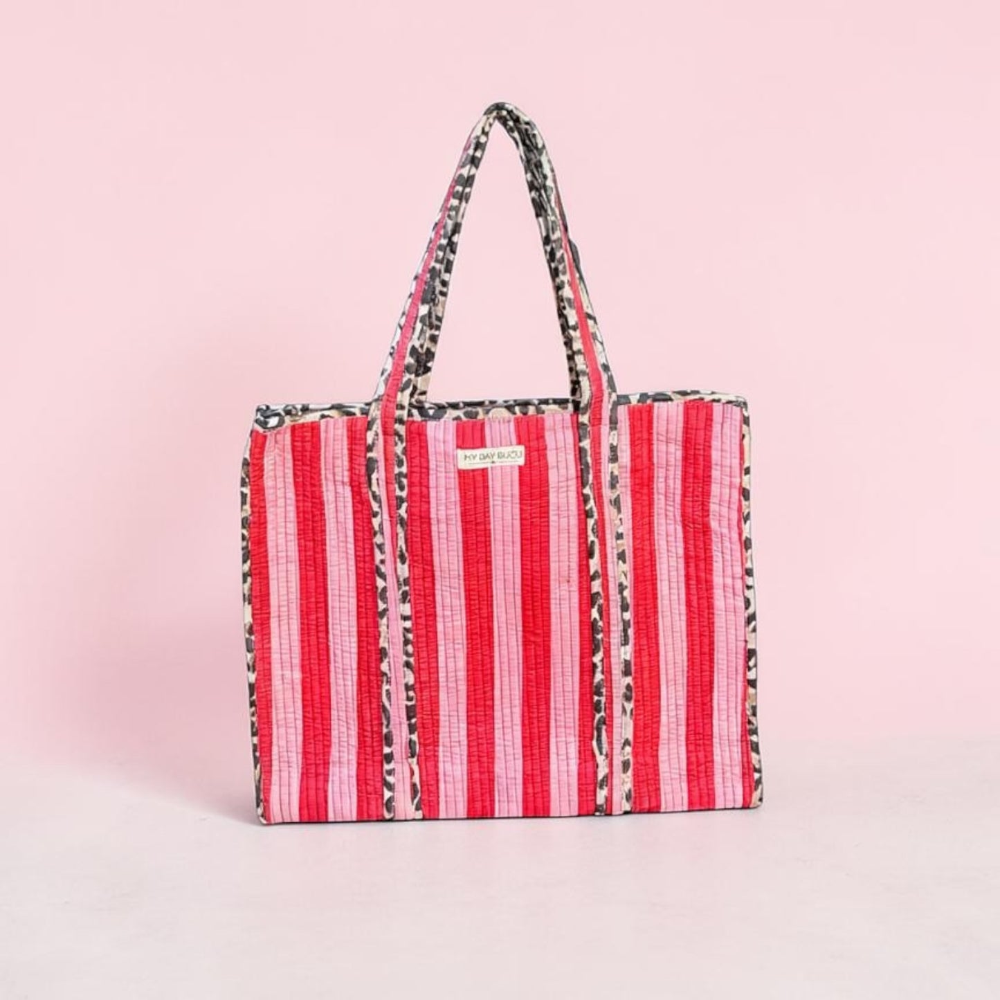 Totebag Safari Chic roze/rood
