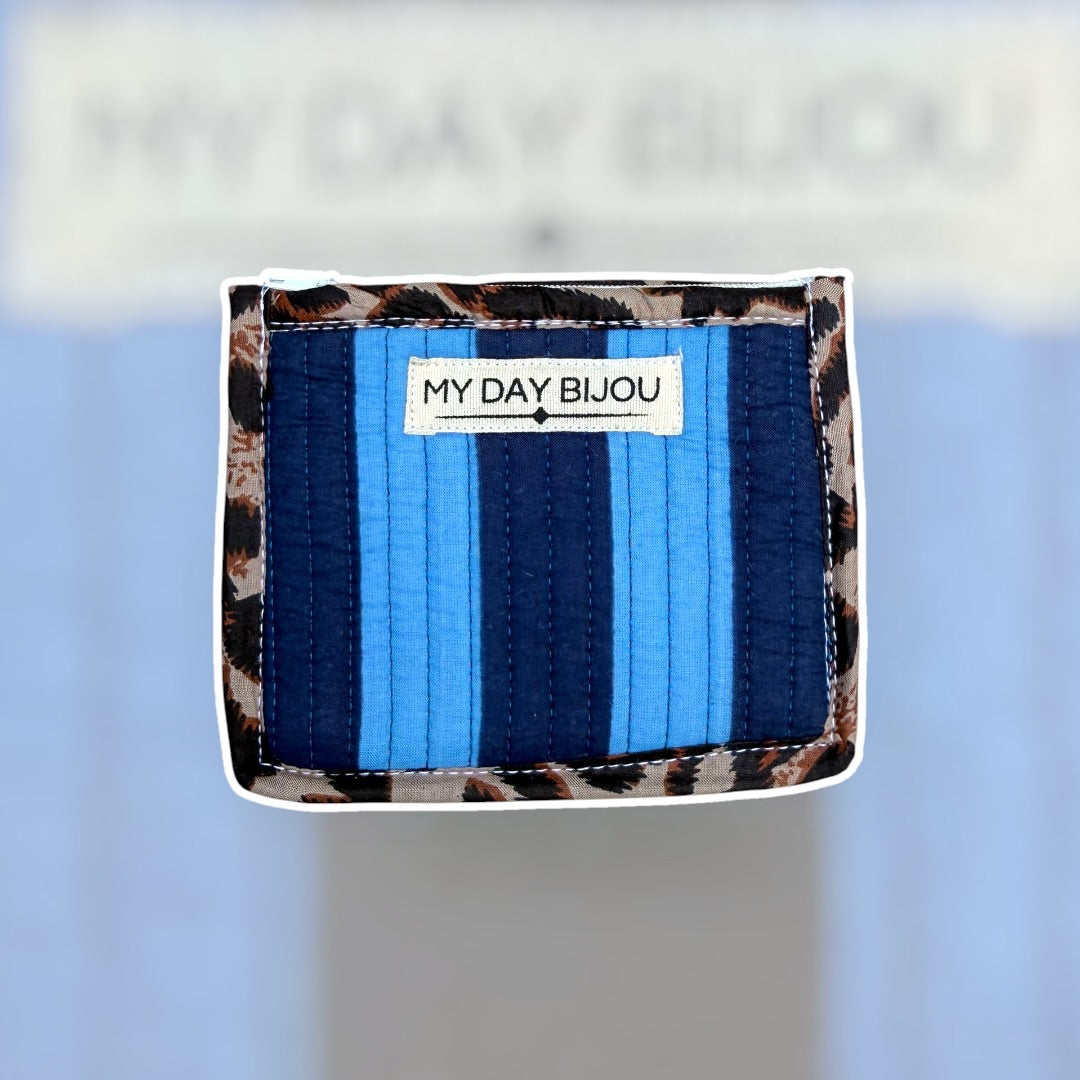 Portemonneetje Safari chic Blauw/Blauw