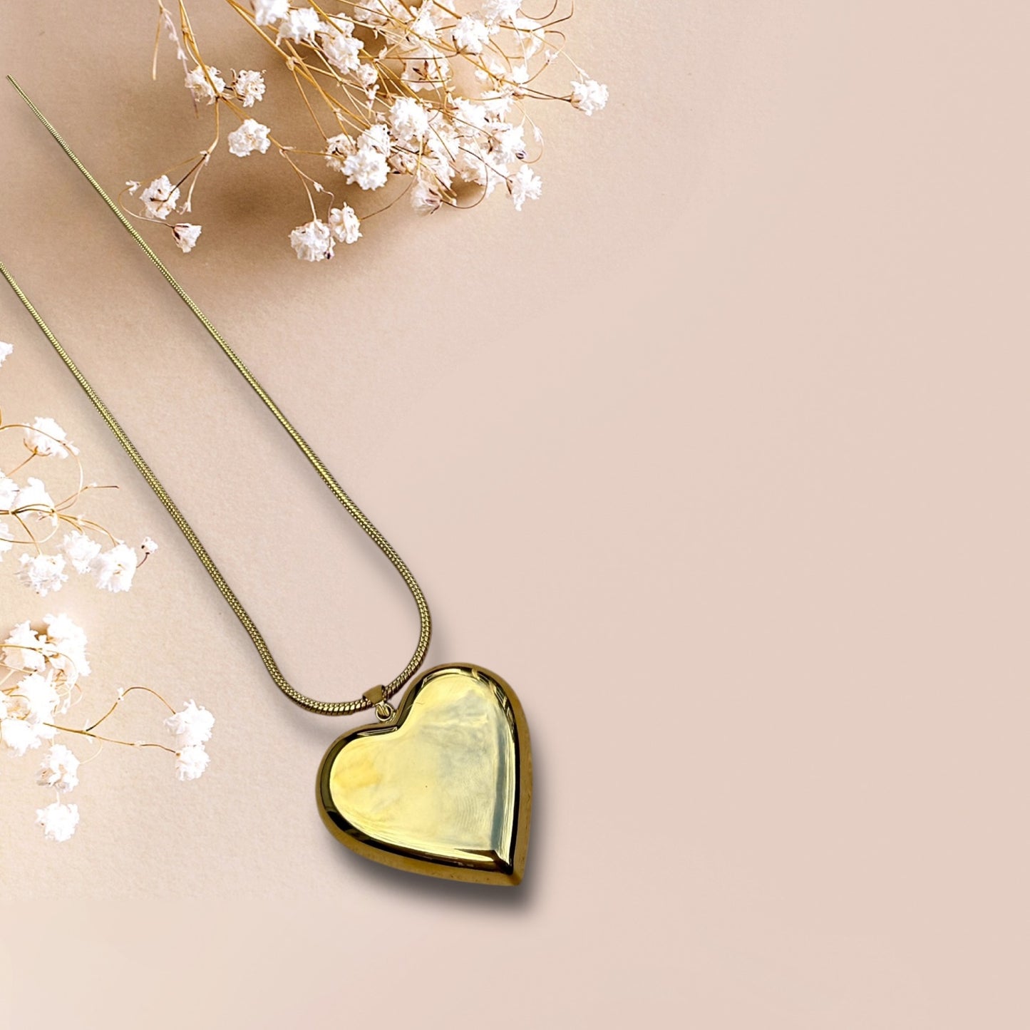 Long Big Heart ketting