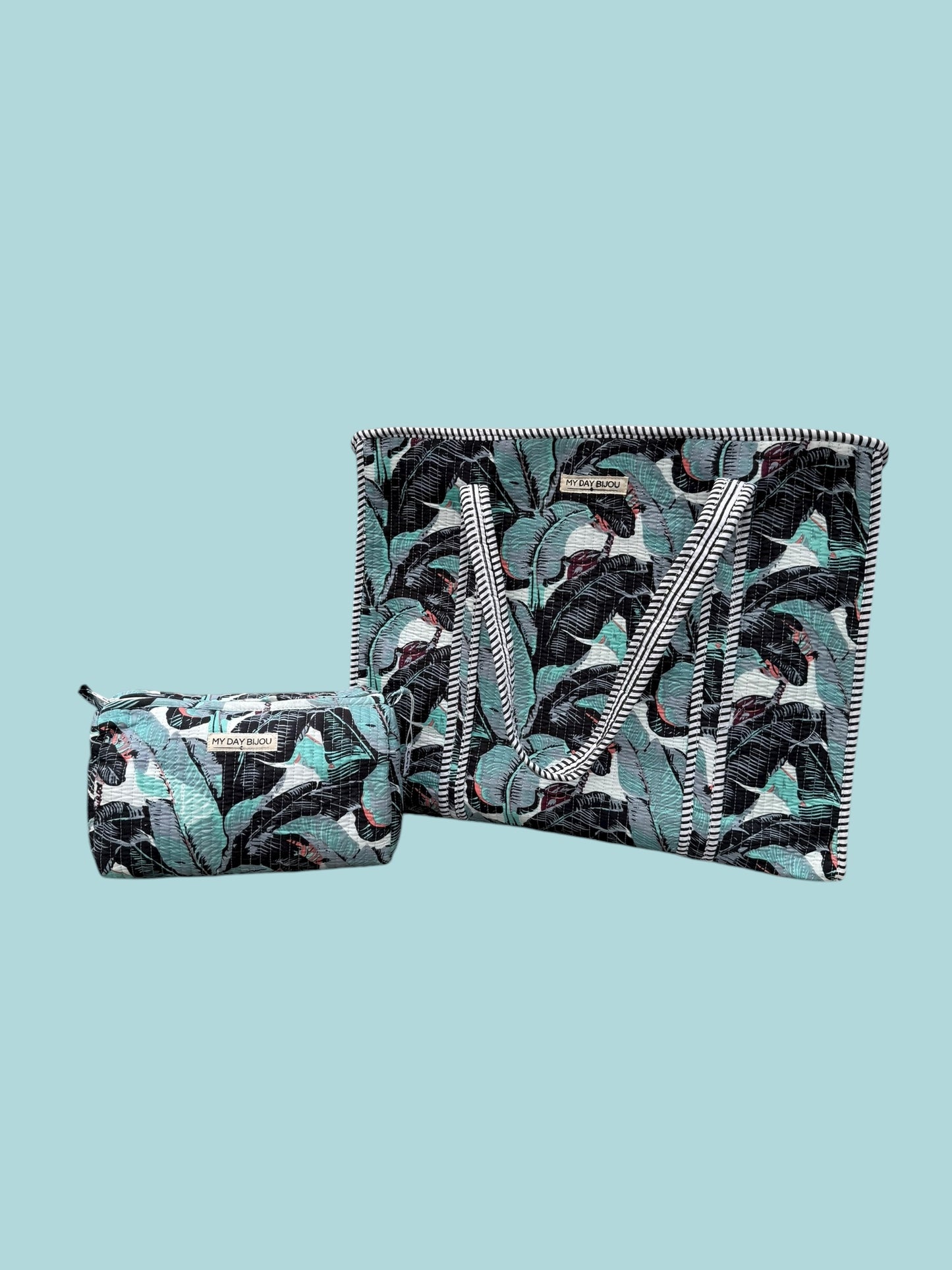 Tote with zipp Nova blauw