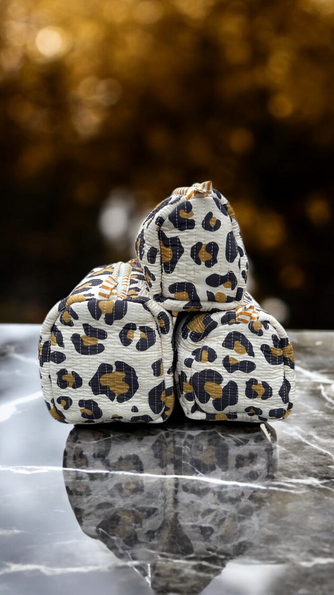 Toilettas Leopard Luxe maar M
