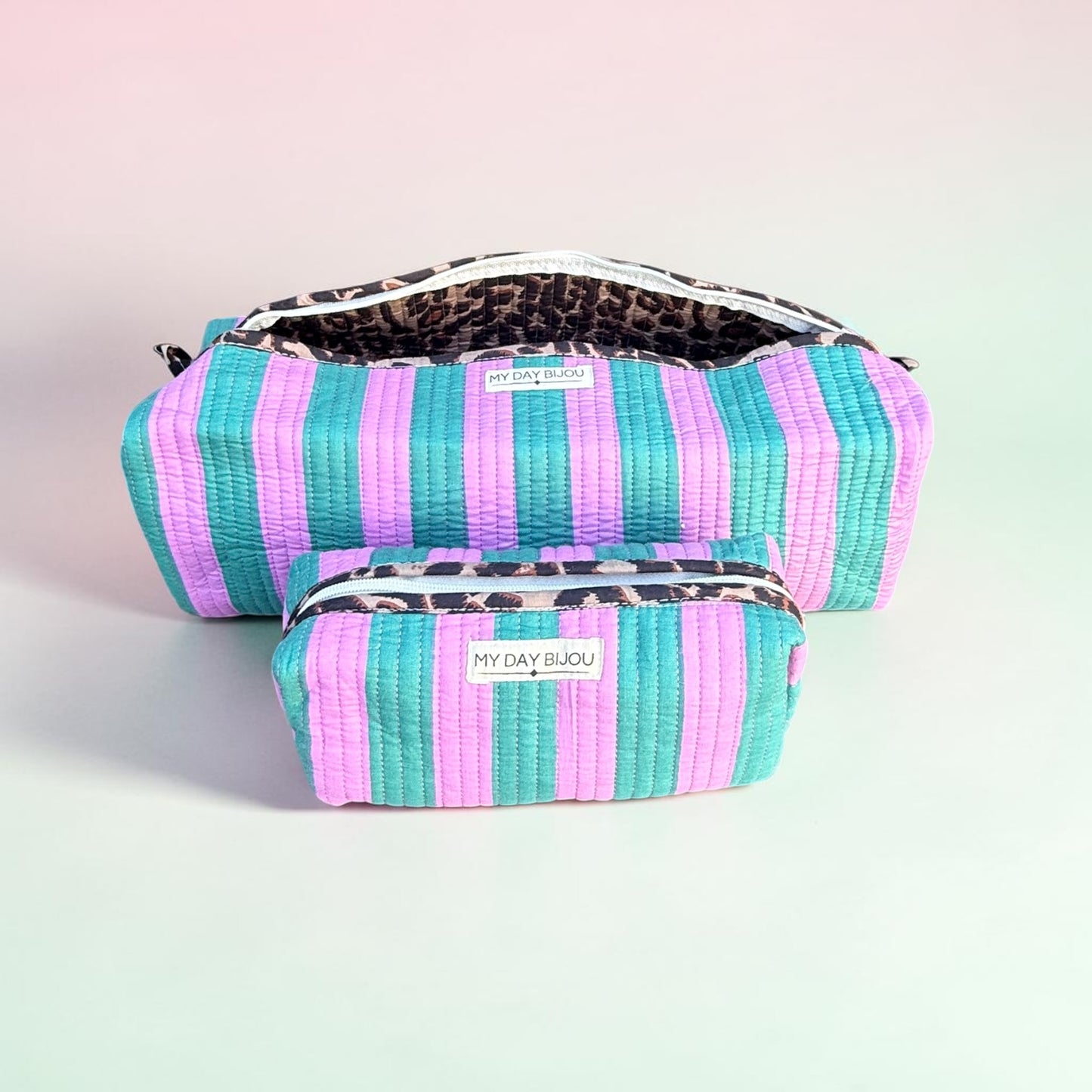 Etui Safari Chic groen/roze