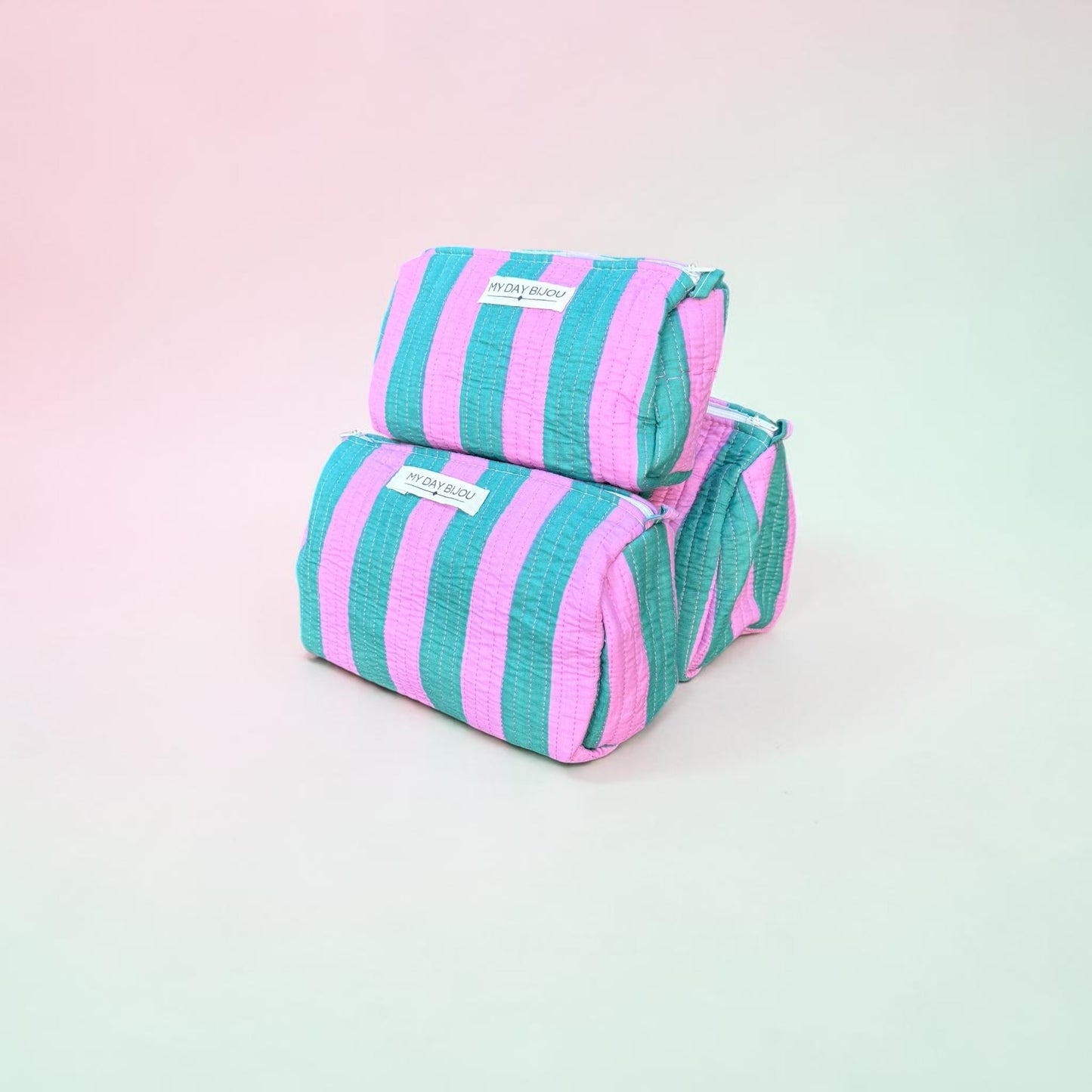 Toilettas Safari Chic groen/roze