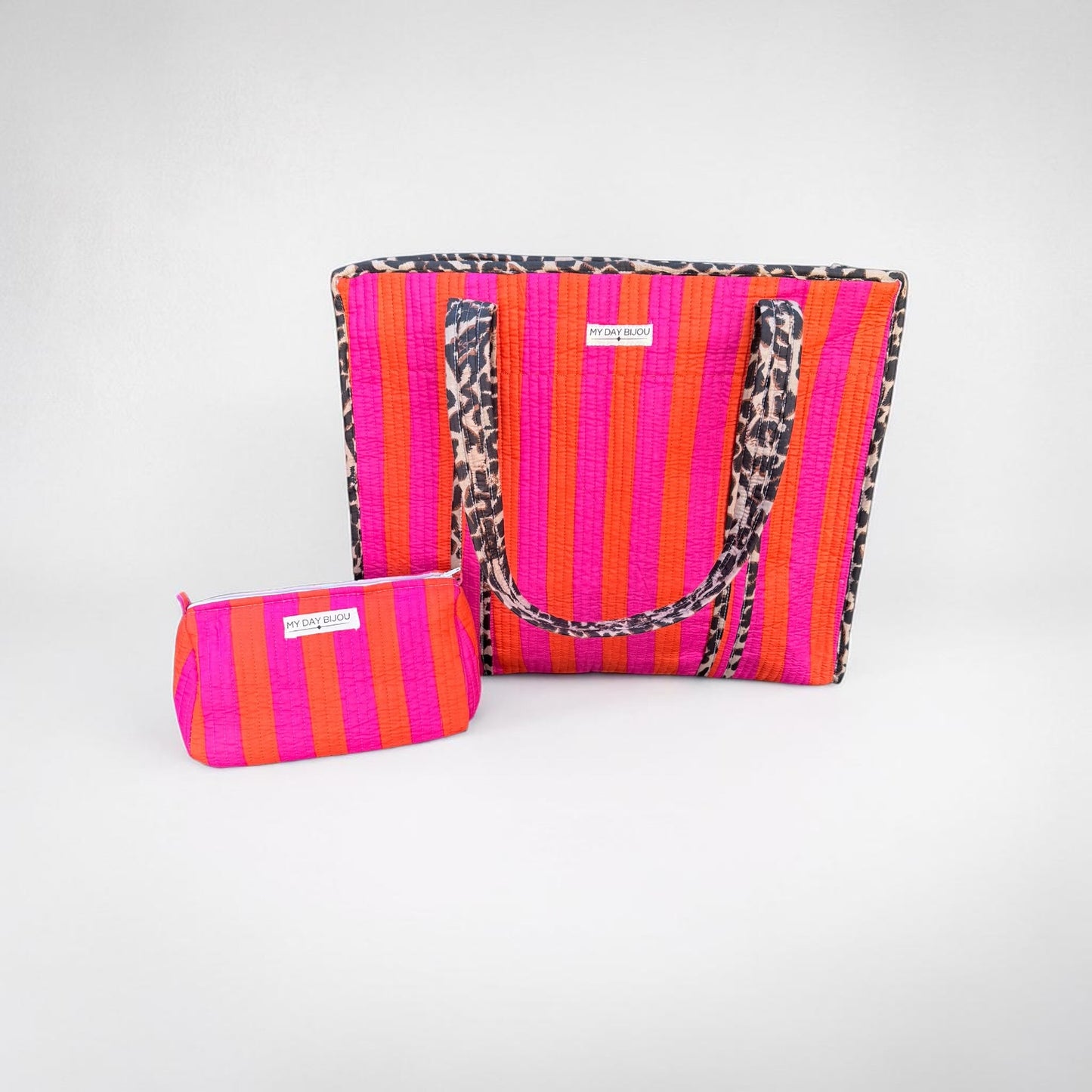 Toilettas Safari Chic oranje/roze