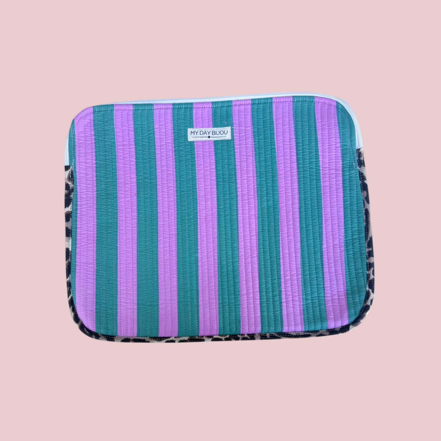 Laptophoes Safari Chic groen/roze