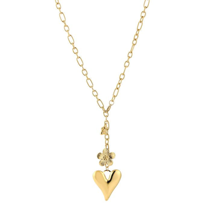 Statement ketting love flowers