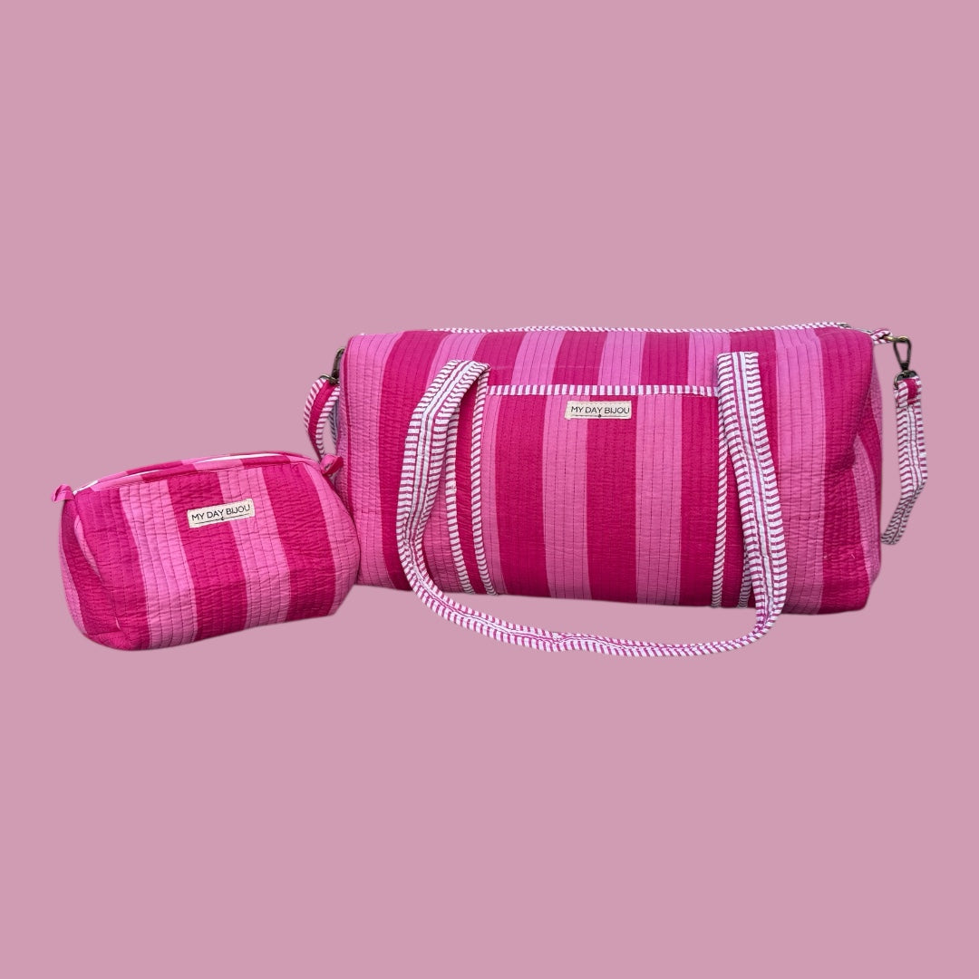 Weekendtas Loesje pink-pink