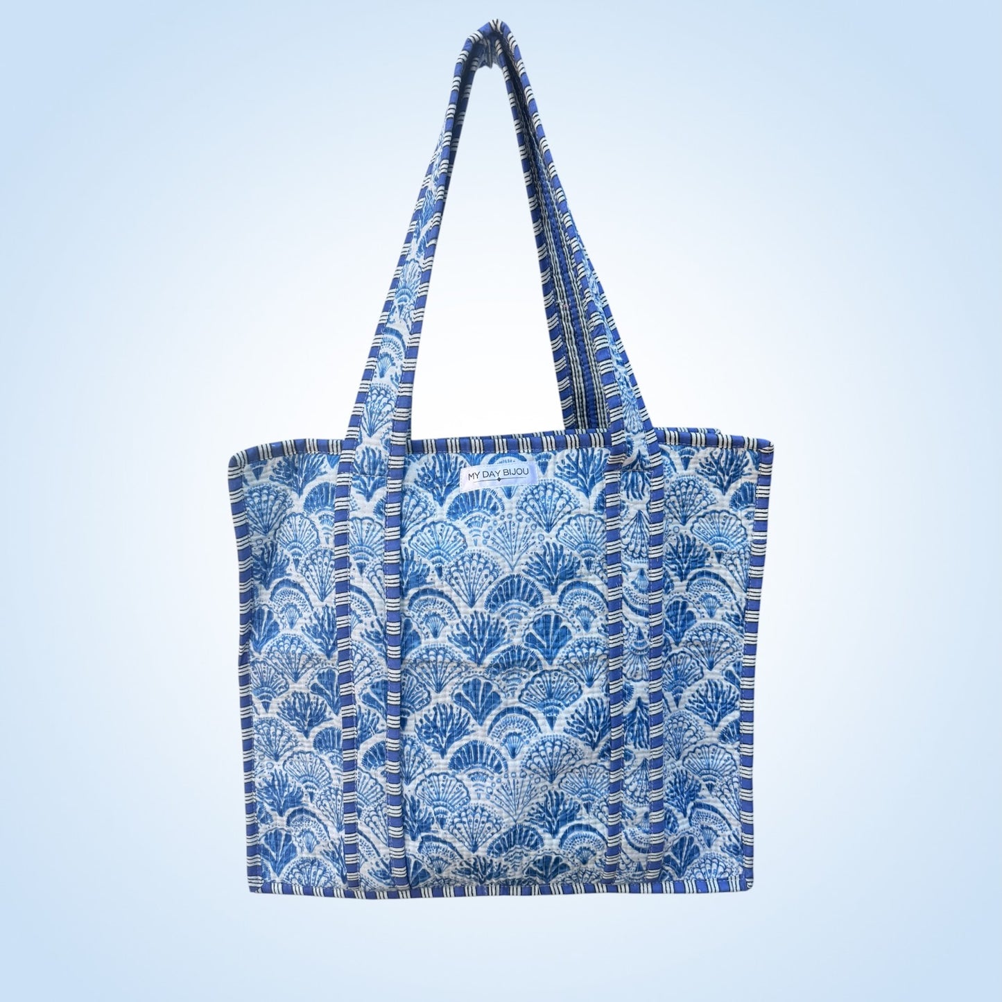 Tote with zipp Shelly blue