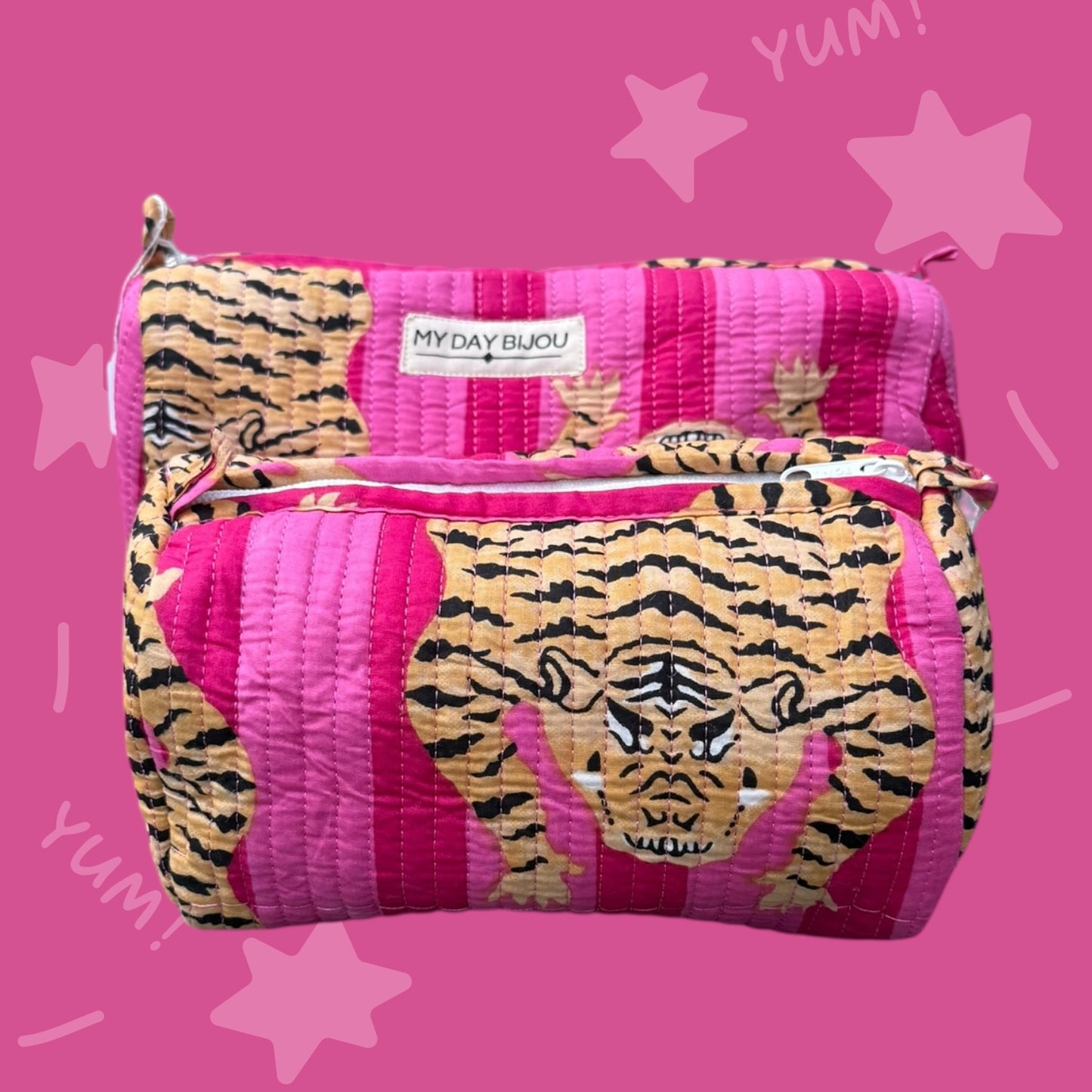 Toilettas tiger hot pink/pink