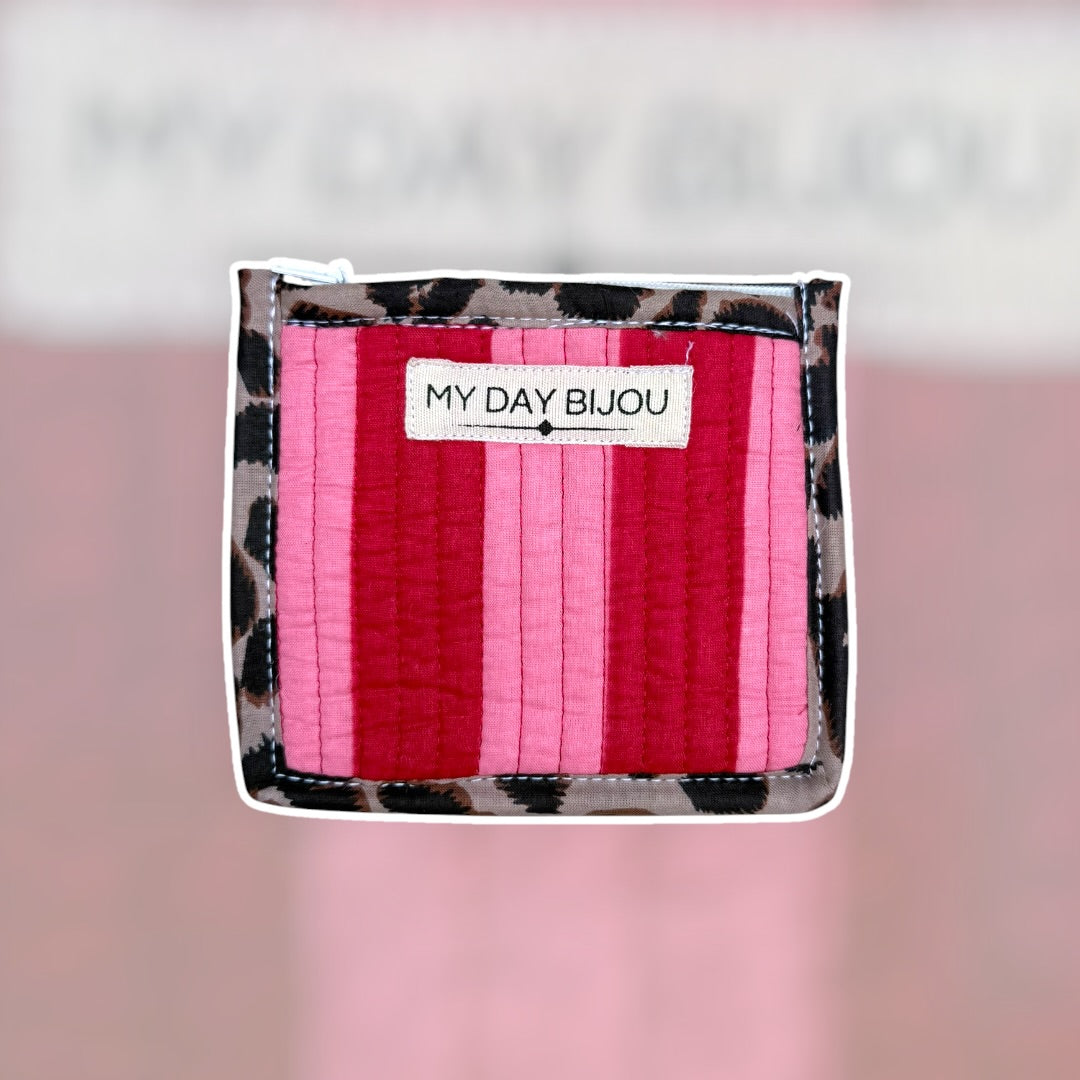 Portemonneetje Safari chic Roze/Rood