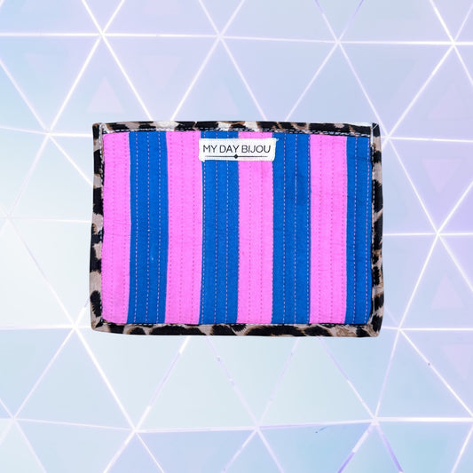 Envelop etui Blauw/Roze