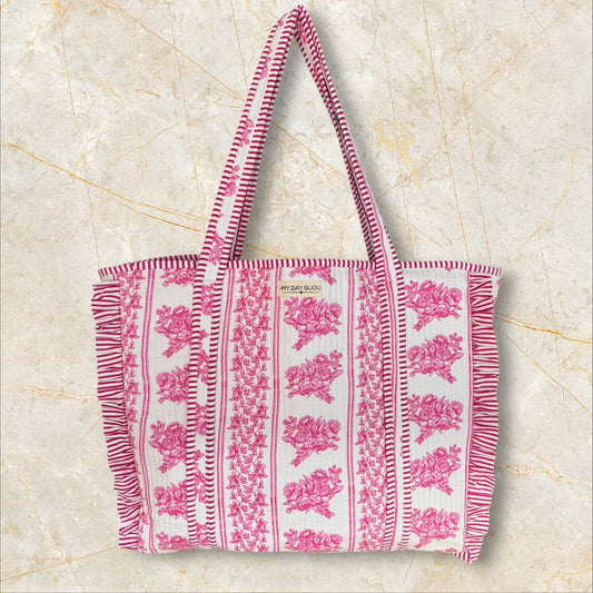 Totebag met franje Saar