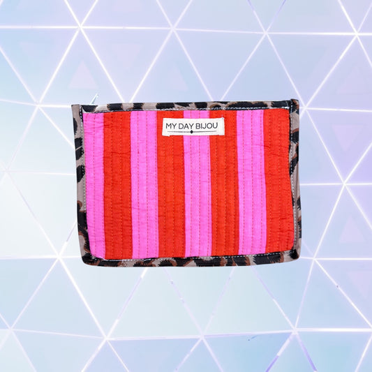 Envelop etui Oranje/Roze neon