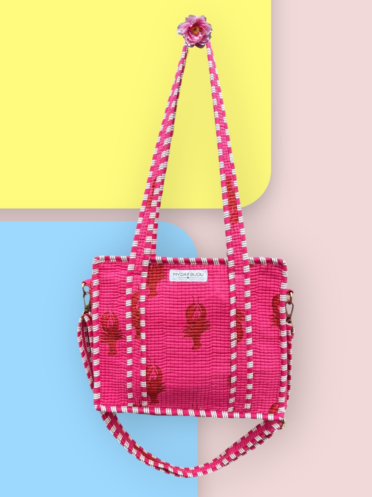 Mini Tote bag Lola pink-red
