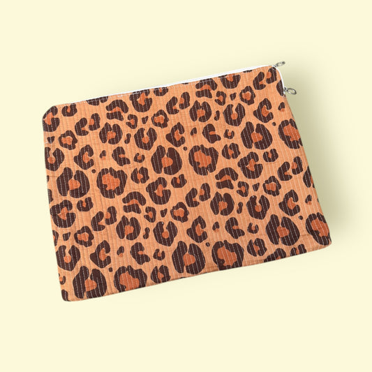 Laptophoes 17" caramel Leopard