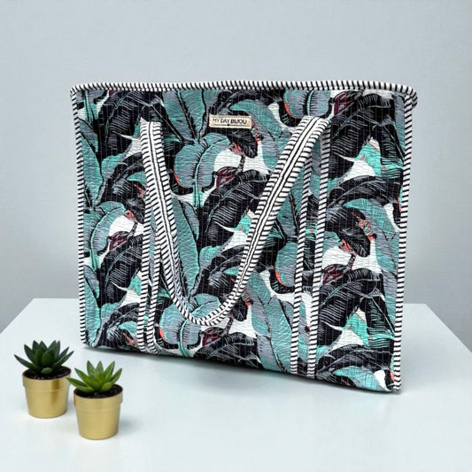 Tote with zipp Nova blauw