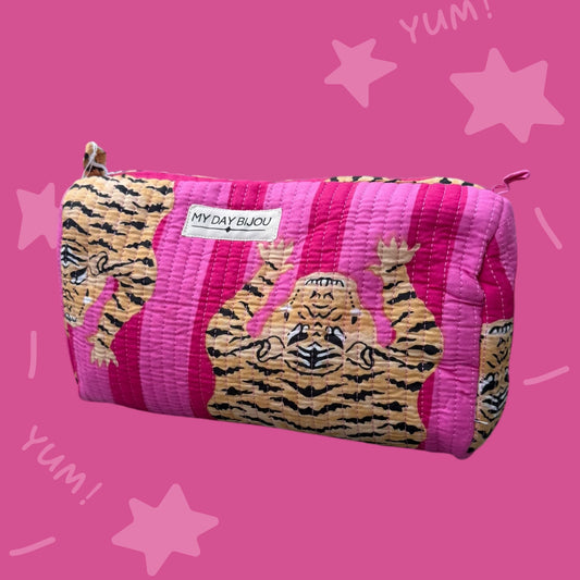 Toilettas tiger hot pink/pink