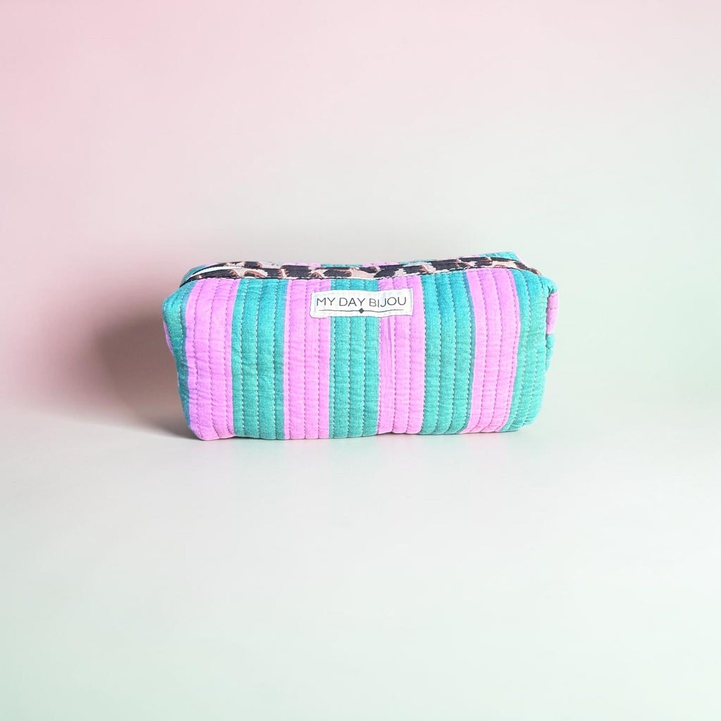 Etui Safari Chic groen/roze