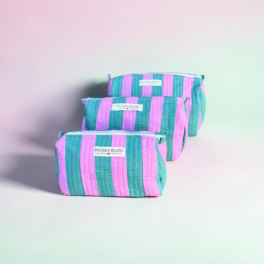 Toilettas Safari Chic groen/roze