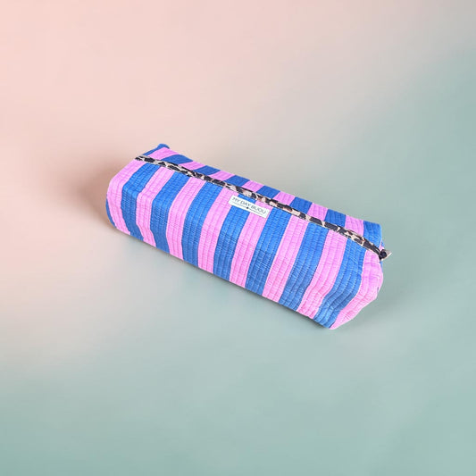 Bijou hairbag Safari Chic blauw/roze
