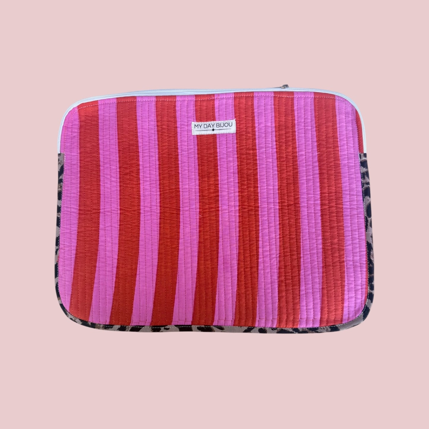 Laptophoes Safari Chic oranje/roze neon