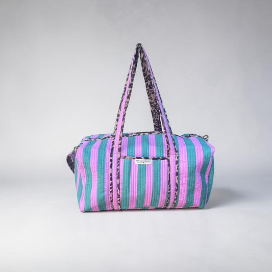 Weekendtas Safari Chic groen/roze