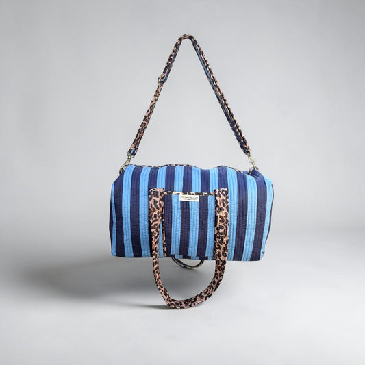 Weekendtas Safari Chic blauw/blauw