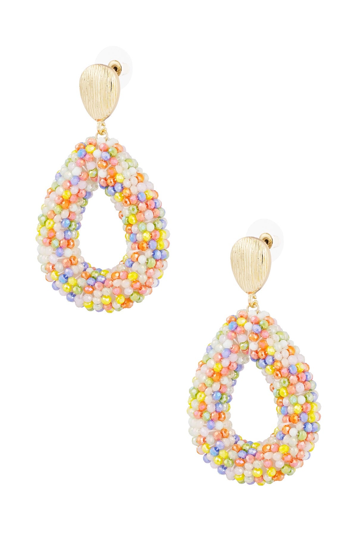 Disco earrings mixed colours