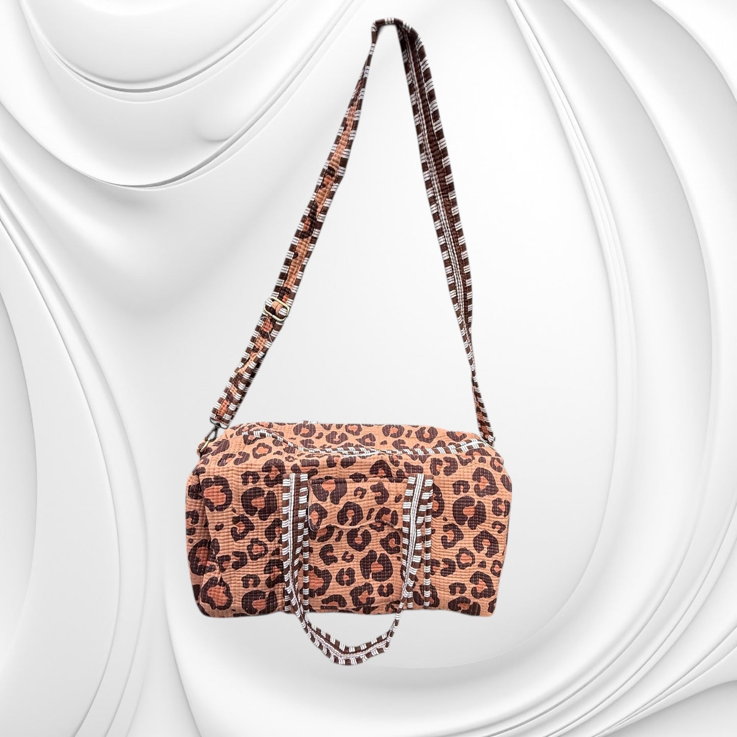 Weekendtas Caramel Leopard