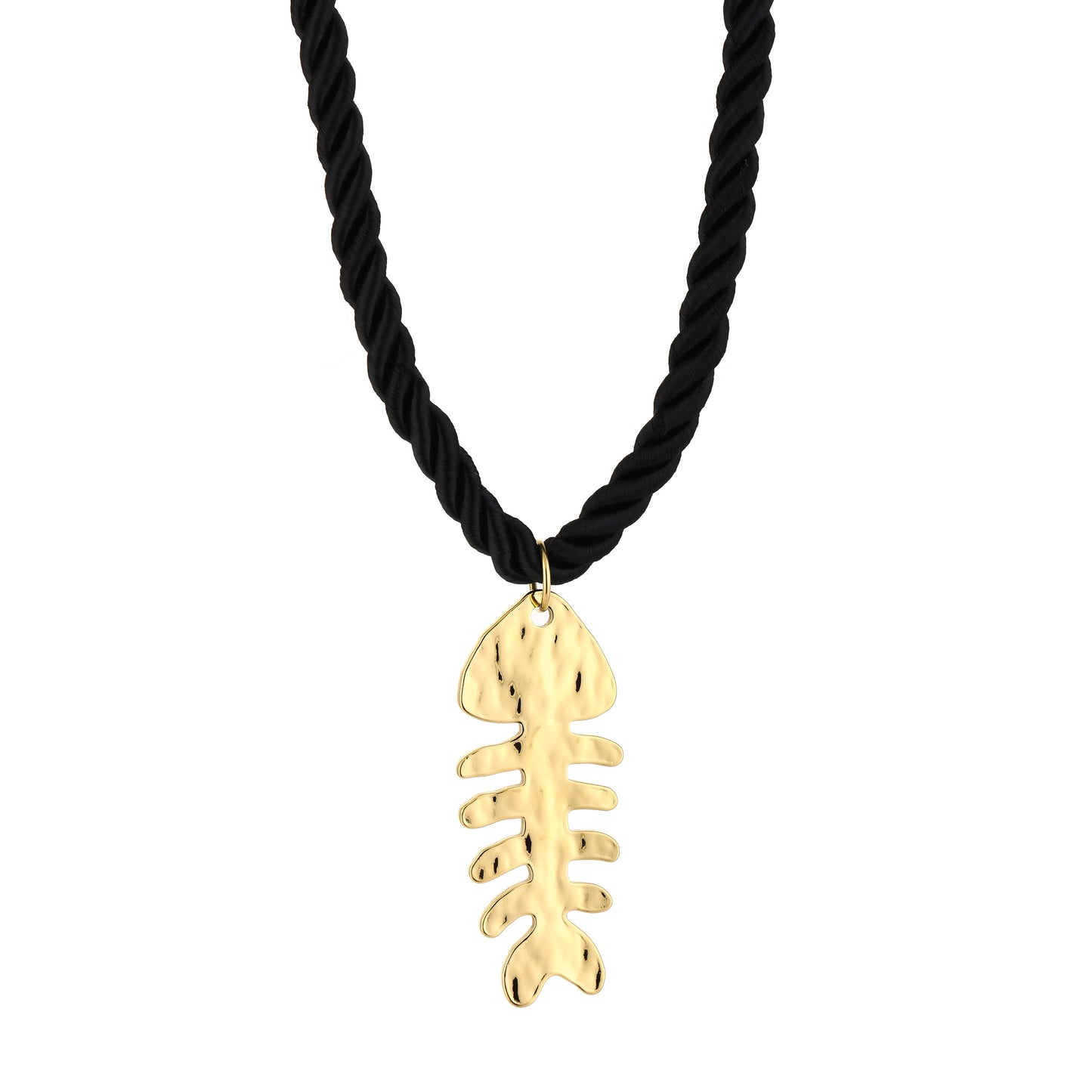 Touw ketting visgraat, Zwart