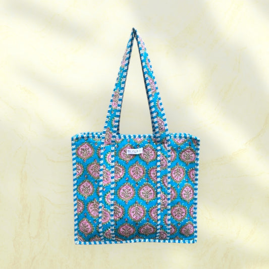 Tote with zipp Sissi Blue