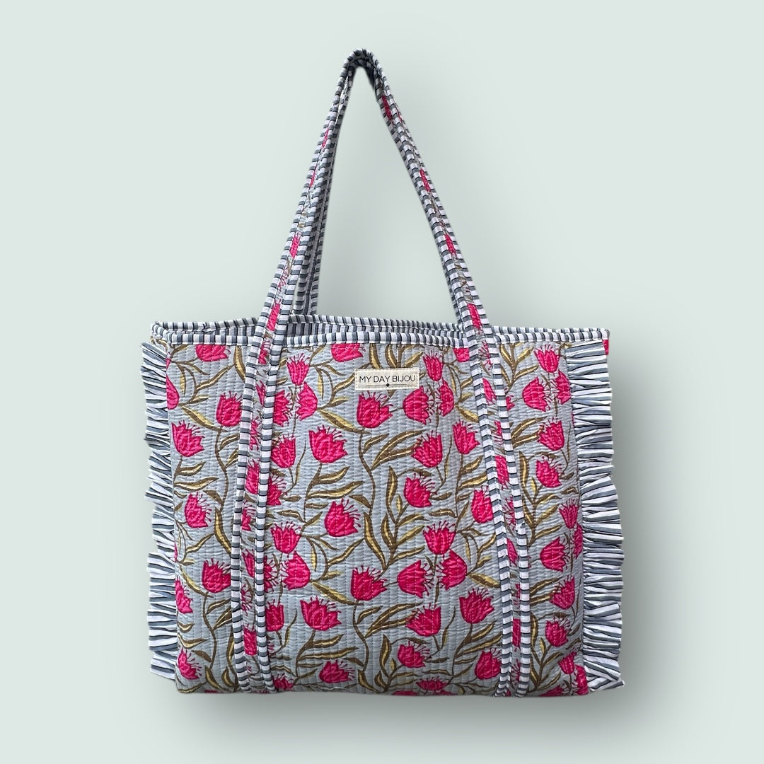 Totebag met franje Tulip