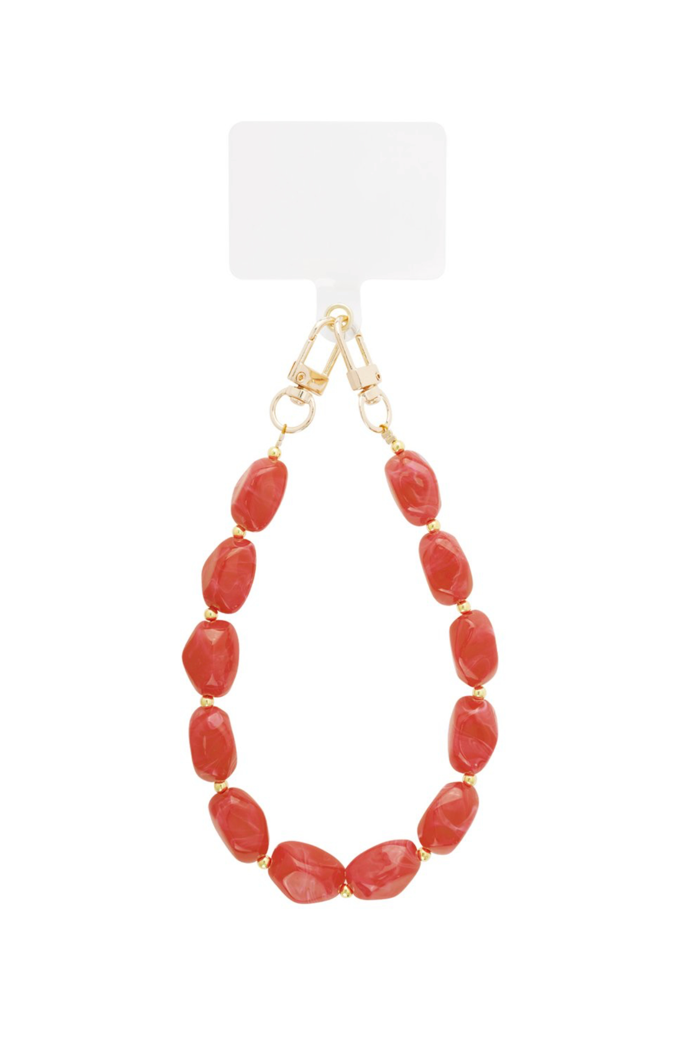 Telefoon koord acryl steen - Baksteen rood